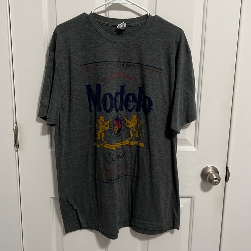 modelo beer tshirt